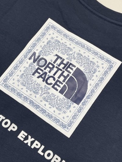 画像1: THE NORTH FACE kids S/S Bandana Square Logo Tee ショートスリーブバンダナスクェアロゴティー（キッズ）アーバンネイビー・UN  (130cm〜160cm)
