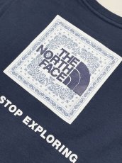 画像2: THE NORTH FACE kids T S/S Bandana Square Logo Tee トドラーショートスリーブバンダナスクェアロゴティー（キッズ）アーバンネイビー・UN (100cm〜120cm) (2)