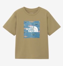 画像1: THE NORTH FACE kids T S/S Sunshade Graphic Tee トドラーショートスリーブサンシェードグラフィックティー（キッズ）クラシックカーキ・CK (130cm〜160cm) (1)