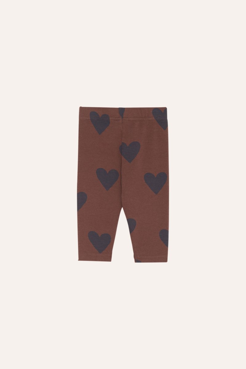 画像1: The Campamento ザ・カンパメント HEARTS BROWN BABY LEGGINGS (1)
