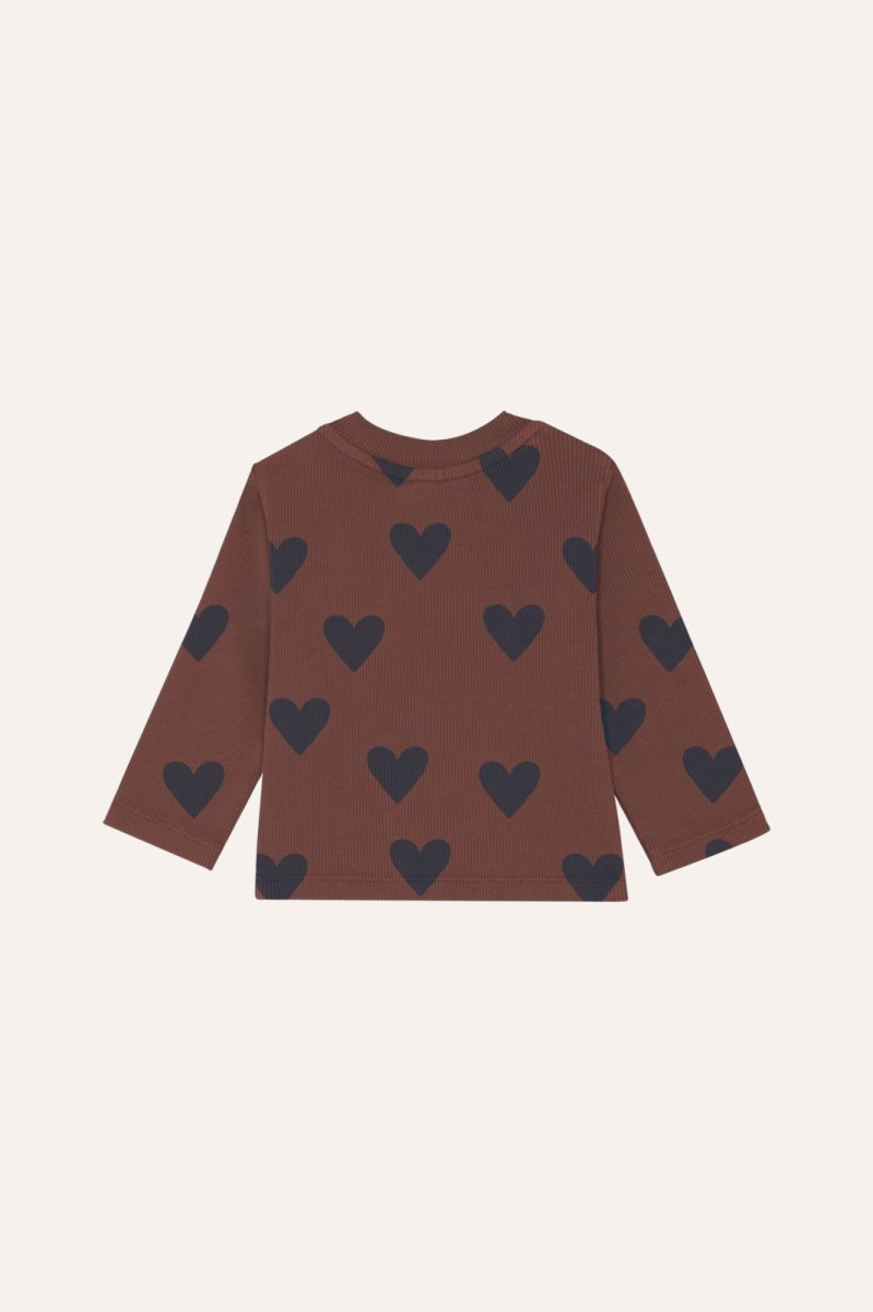 画像2: The Campamento ザ・カンパメント HEARTS BROWN BABY TSHIRT (2)