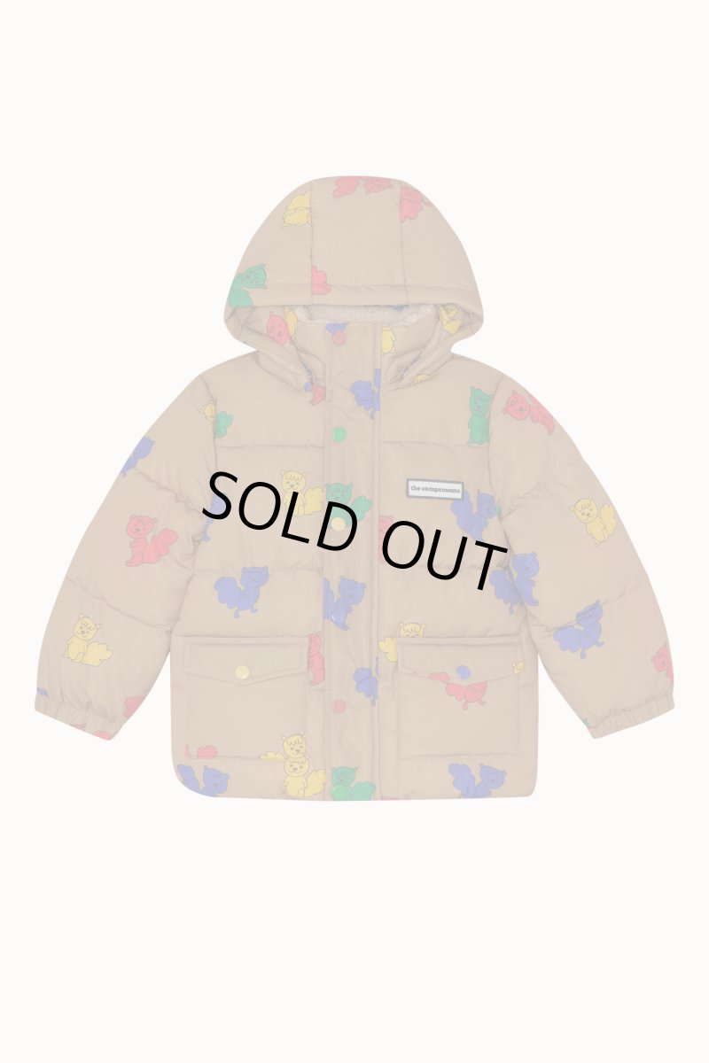 画像1: 【SALE30%OFF】The Campamento ザ・カンパメント MULTICOLOR SQUIRRELS PUFFER JACKET (1)