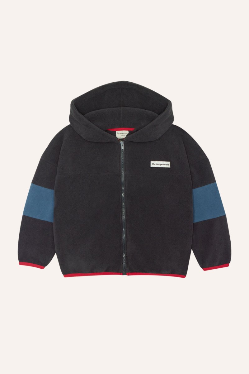 画像1: The Campamento ザ・カンパメント COLOR BLOCK POLAR ZIPPED SWEATSHIRT (1)
