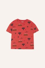 画像1: The Campamento (カンパメント) MOUNTAINS RED TSHIRT (1)