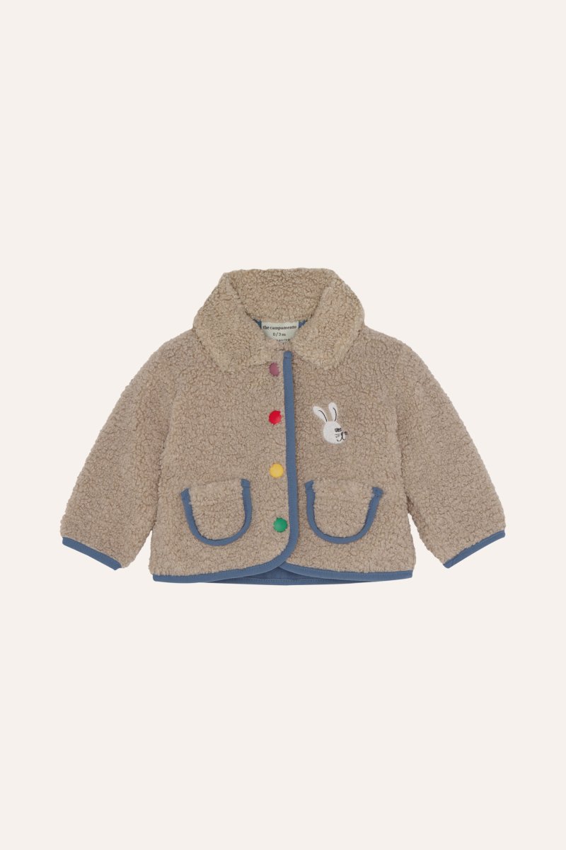 画像1: The Campamento (カンパメント) ECRU TEDDY BABY JACKET (1)