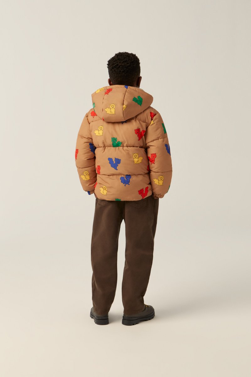 画像3: The Campamento ザ・カンパメント MULTICOLOR SQUIRRELS PUFFER JACKET (3)