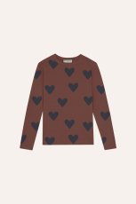 画像1: The Campamento (カンパメント) HEARTS BROWN TSHIRT (1)