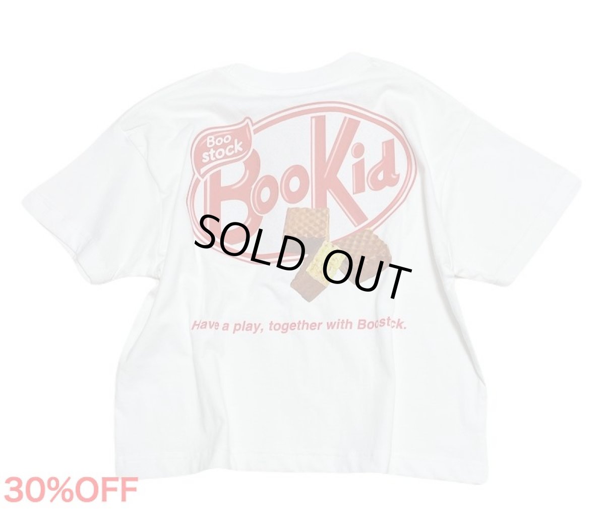 画像1: BOOSTOCK ブーストック Bookid Tシャツ WHITE (110cm〜170cm) (1)