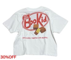 画像1: BOOSTOCK ブーストック Bookid Tシャツ WHITE (110cm〜170cm) (1)