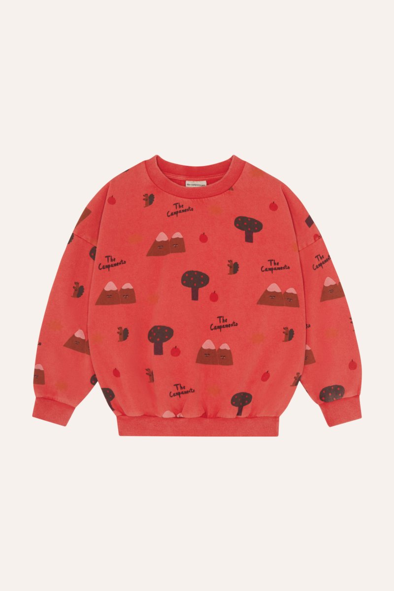 画像1: The Campamento (カンパメント) Mountains Red Sweatshirt (1)