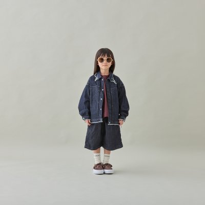 画像2: MOUN TEN. マウンテン denim work blouson(organic cotton) 0(145-155cm)