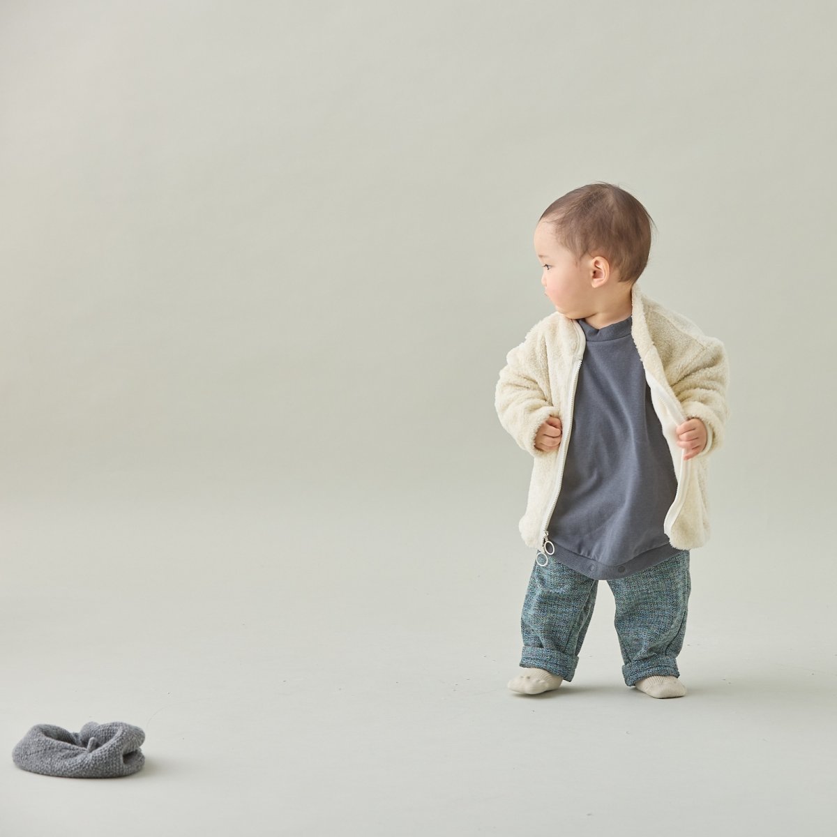 画像2: MOUN TEN. マウンテン stretch sweat crewneck(for baby) 70cm-80cm (2)