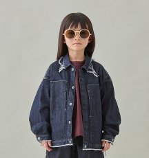 画像2: MOUN TEN. マウンテン denim work blouson(organic cotton) 0(145-155cm) (2)