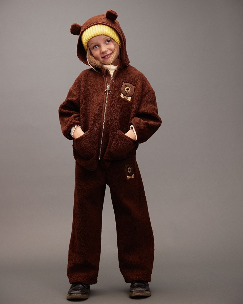 画像3: Mini Rodini ミニロディー二 BEAR PILE JACKET (3)