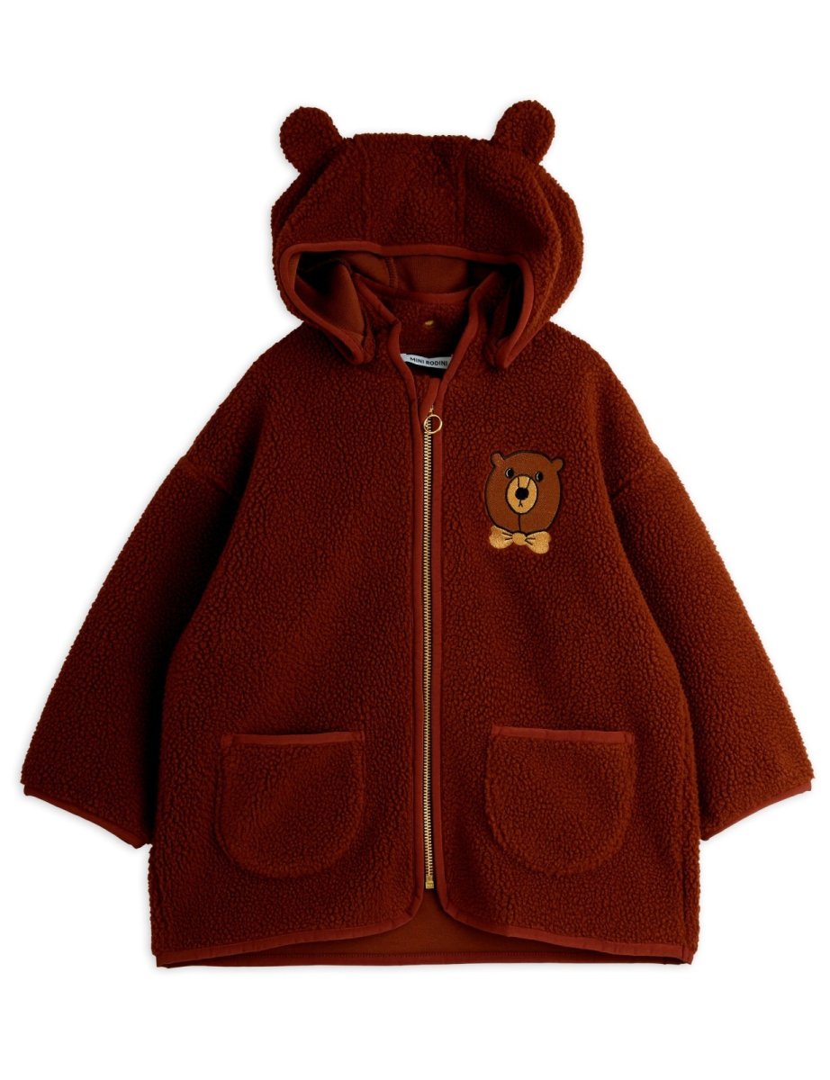 画像1: Mini Rodini ミニロディー二 BEAR PILE JACKET (1)