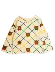 画像1: Mini Rodini ミニロディー二 BEAR CHECK LONG SLEEVE T-SHIRT  (1)