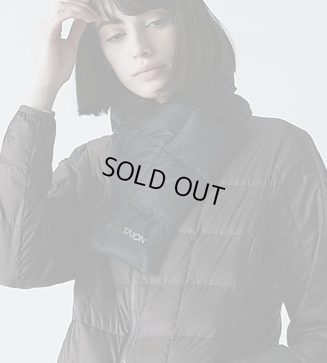 画像2: TAION タイオン ベーシック ダウンマフラー (2)