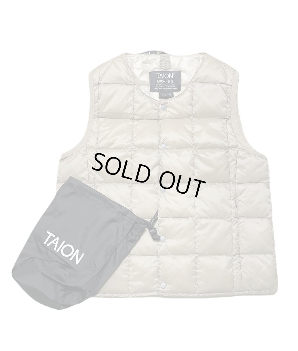 画像3: 【SALE30%OFF】TAION タイオン KIDS キッズ ベーシック クルーネック インナーダウンベスト (3)