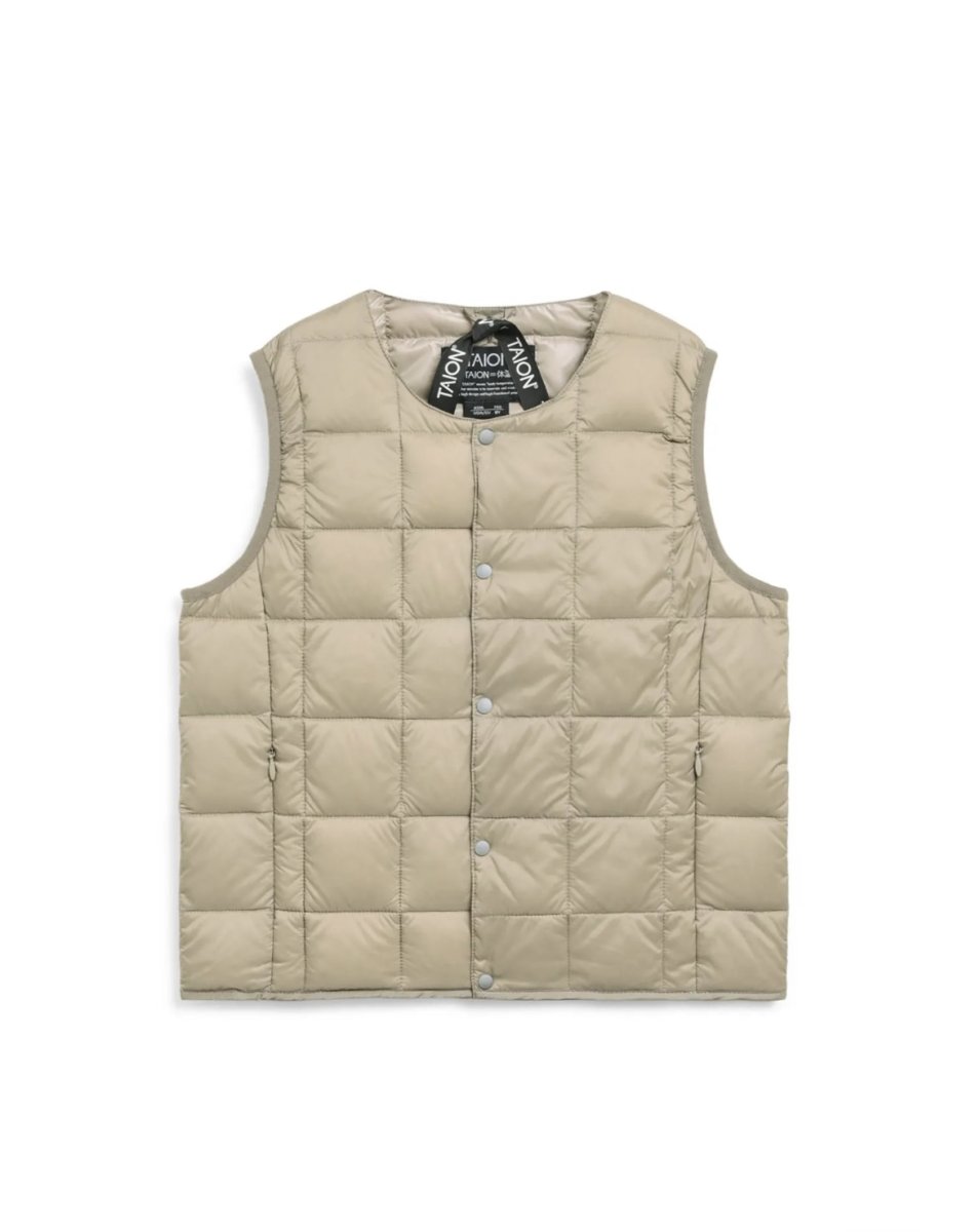 画像1: TAION タイオン KIDS キッズ ベーシック クルーネック インナーダウンベスト (1)