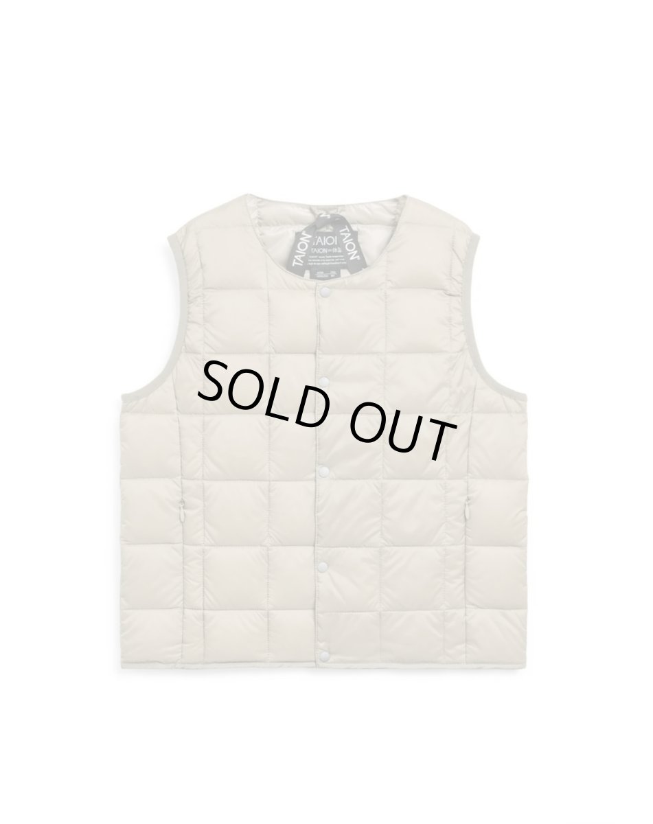 画像1: 【SALE30%OFF】TAION タイオン KIDS キッズ ベーシック クルーネック インナーダウンベスト (1)