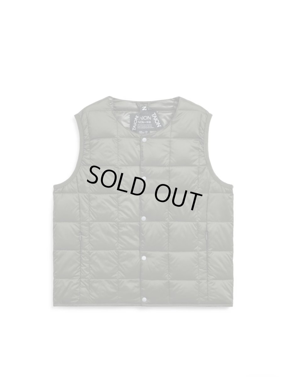 画像1: 【SALE30%OFF】TAION タイオン KIDS キッズ ベーシック クルーネック インナーダウンベスト (1)