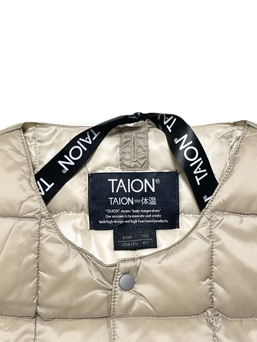 画像4: TAION タイオン KIDS キッズ ベーシック クルーネック インナーダウンベスト (4)