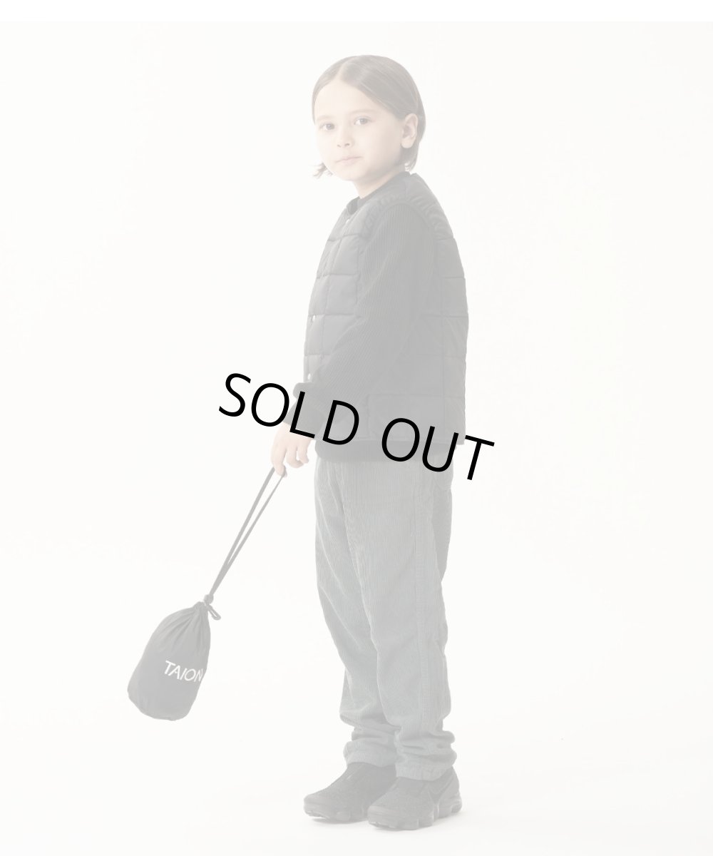 画像3: TAION タイオン KIDS キッズ ベーシック クルーネック インナーダウンベスト (3)