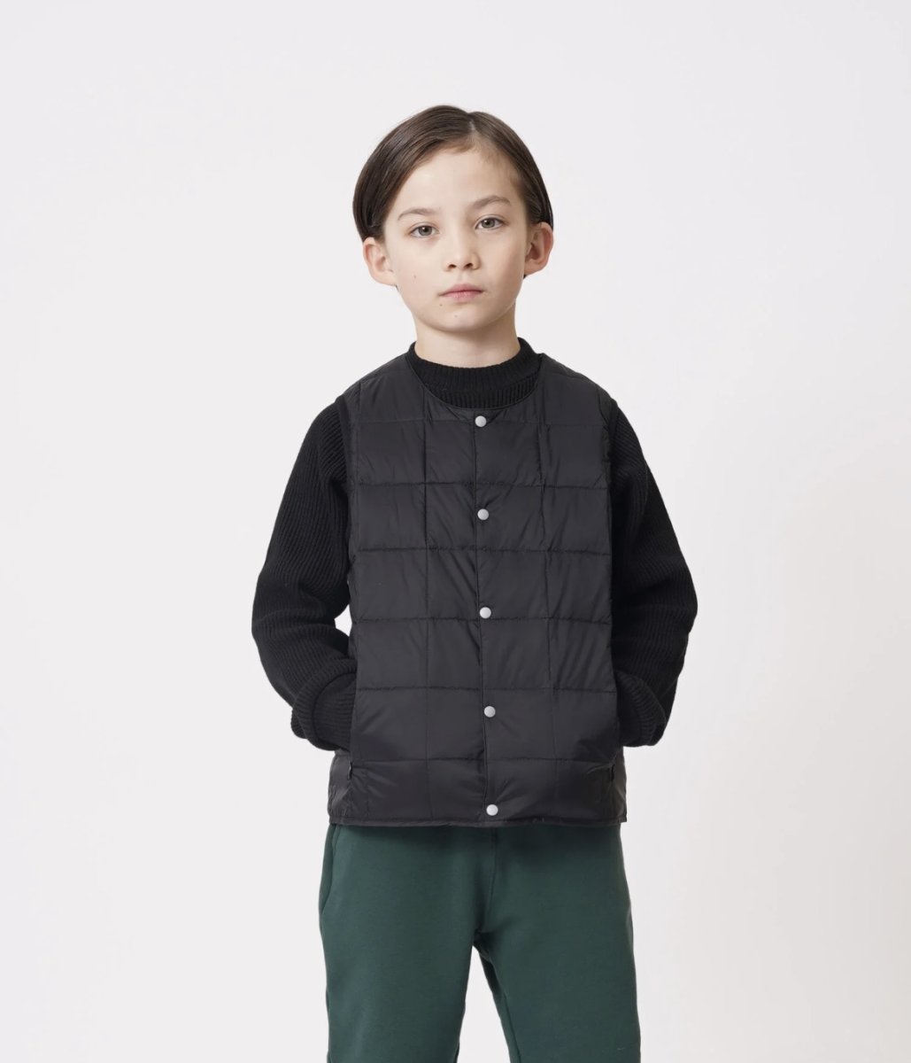 画像2: 【SALE20%OFF】TAION タイオン KIDS キッズ ベーシック クルーネック インナーダウンベスト (2)