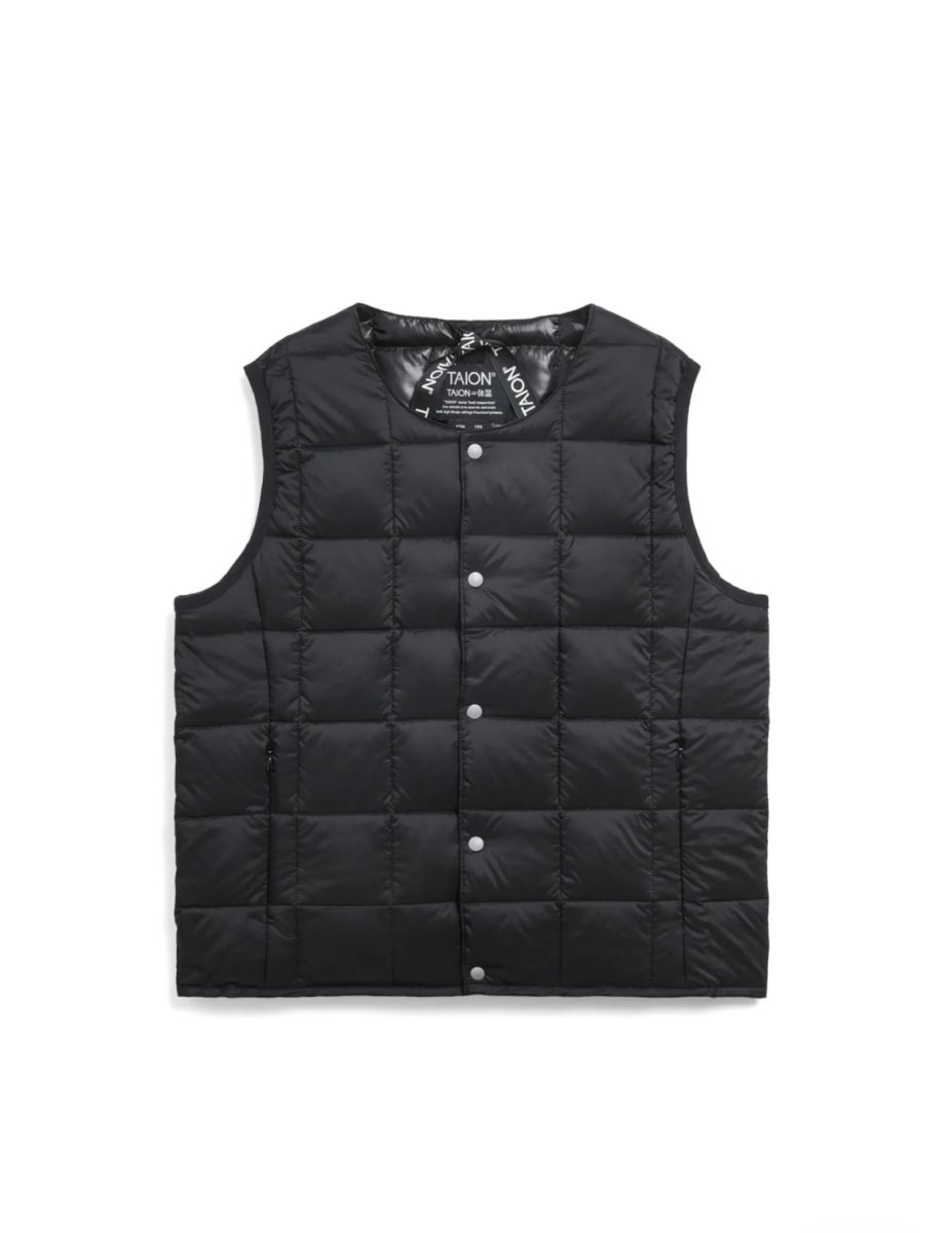 画像1: 【SALE20%OFF】TAION タイオン KIDS キッズ ベーシック クルーネック インナーダウンベスト (1)