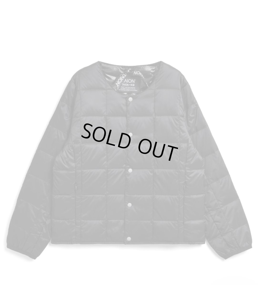 画像1: 【SALE30%OFF】TAION タイオン KIDS キッズ ベーシック クルーネックボタン インナーダウンジャケット (1)