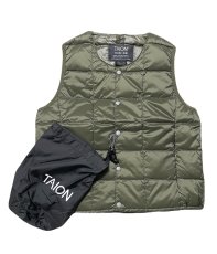 画像3: TAION タイオン KIDS キッズ ベーシック クルーネック インナーダウンベスト (3)
