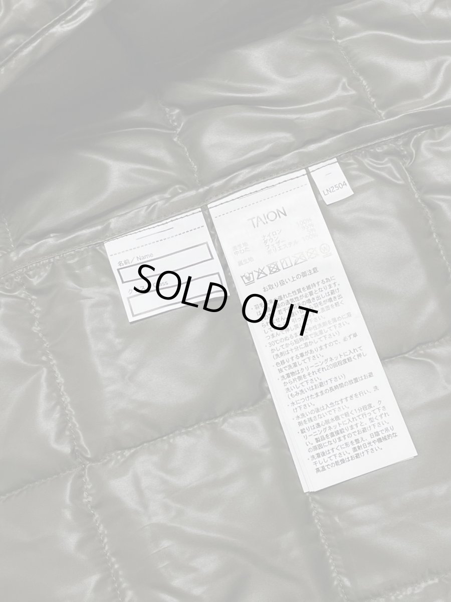 画像9: 【SALE30%OFF】TAION タイオン KIDS キッズ ベーシック クルーネック インナーダウンベスト (9)