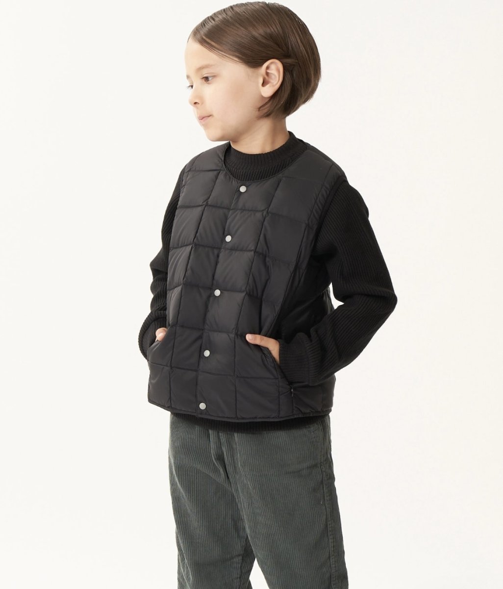 画像4: 【SALE20%OFF】TAION タイオン KIDS キッズ ベーシック クルーネック インナーダウンベスト (4)
