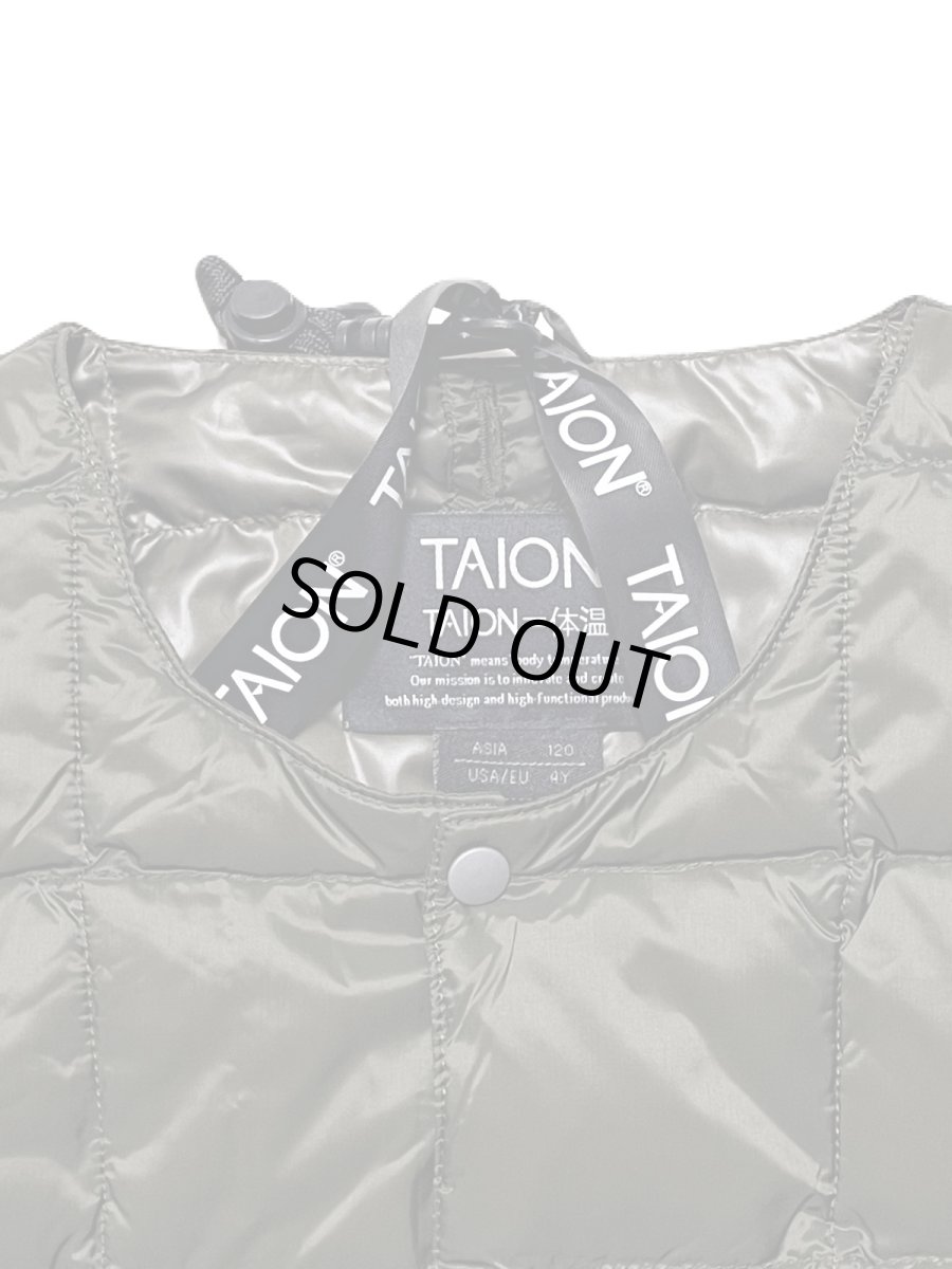画像4: 【SALE30%OFF】TAION タイオン KIDS キッズ ベーシック クルーネック インナーダウンベスト (4)
