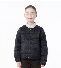 画像2: TAION タイオン KIDS キッズ ベーシック クルーネックボタン インナーダウンジャケット (2)