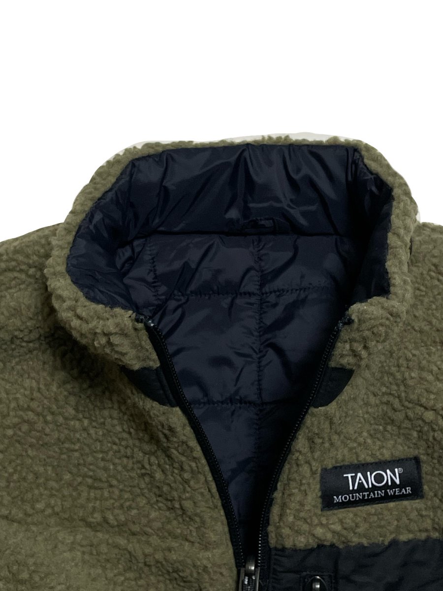 画像10: TAION タイオン KIDS キッズ マウンテン リバーシブル ダウン×ボア ジャケット (10)