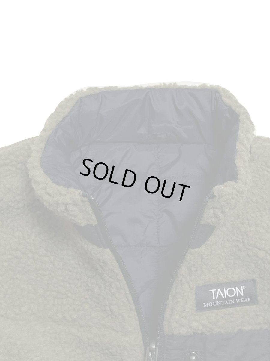 画像10: 【SALE30%OFF】TAION タイオン KIDS キッズ マウンテン リバーシブル ダウン×ボア ジャケット (10)