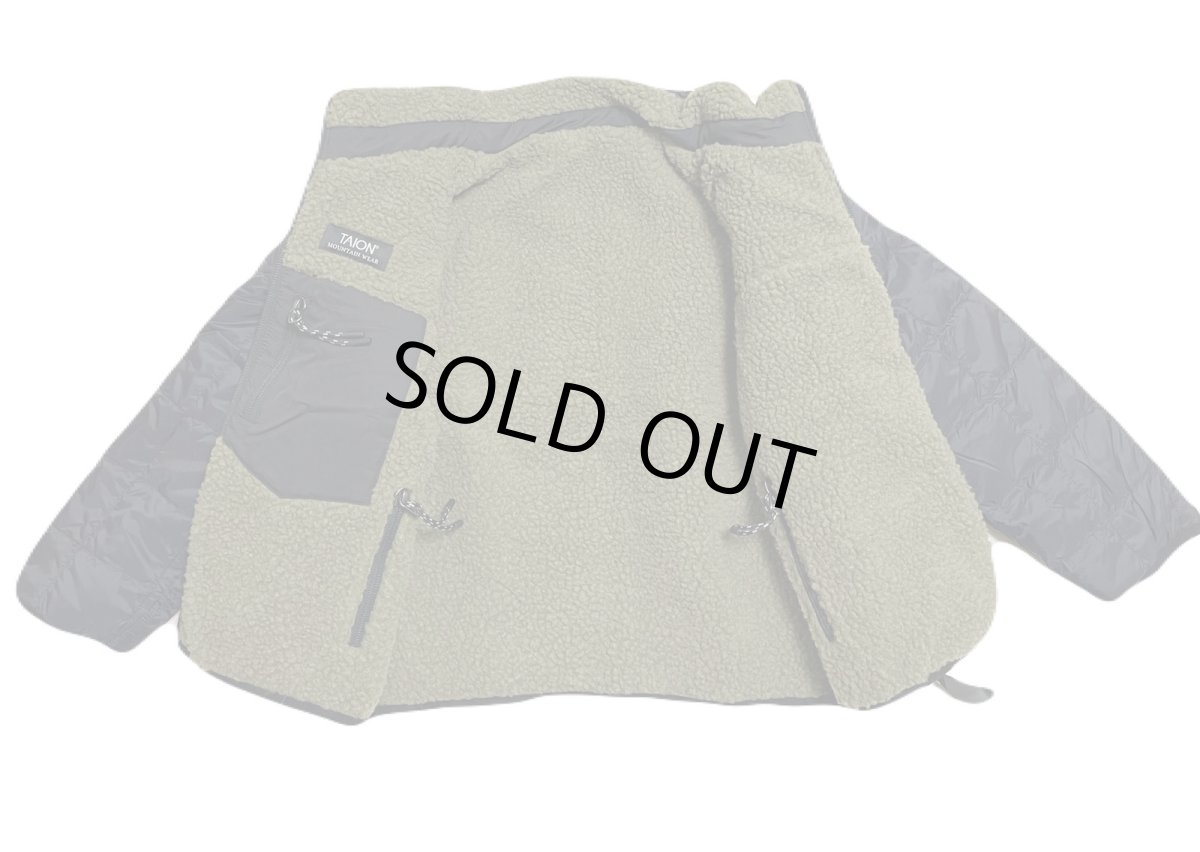 画像7: 【SALE30%OFF】TAION タイオン KIDS キッズ マウンテン リバーシブル ダウン×ボア ジャケット (7)