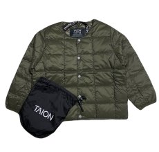画像4: TAION タイオン KIDS キッズ ベーシック クルーネックボタン インナーダウンジャケット (4)
