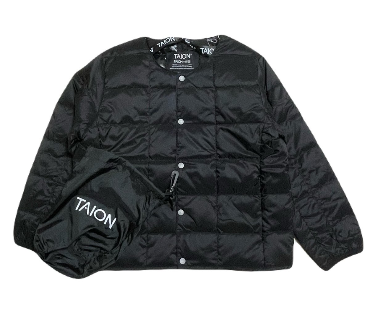 画像4: TAION タイオン KIDS キッズ ベーシック クルーネックボタン インナーダウンジャケット (4)