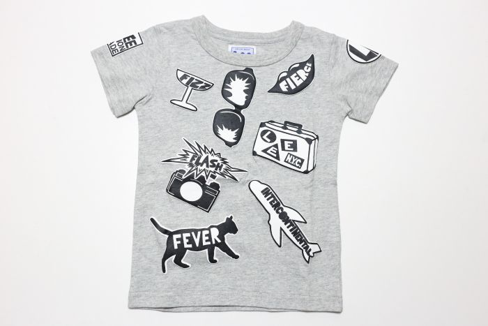 Lee(リー)×StompStamp(ストンプスタンプ) モノクロモチーフ半袖Tシャツ【グレー】【キッズ/ベビー】【80-140cm】 | 子供服セレクトショップ Rooms神戸 Lee(リー)×StompStamp(ストンプスタンプ) モノクロモチーフ半袖Tシャツ【グレー】【キッズ/ベビー】【80-140cm】 | 子供服セレクトショップ Rooms神戸