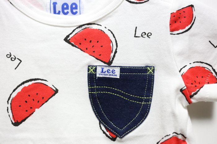 Lee(リー)×StompStamp(ストンプスタンプ) スイカ総柄Tシャツ【ホワイト】【キッズ/ベビー】【80-120cm】 |  子供服セレクトショップ Rooms神戸