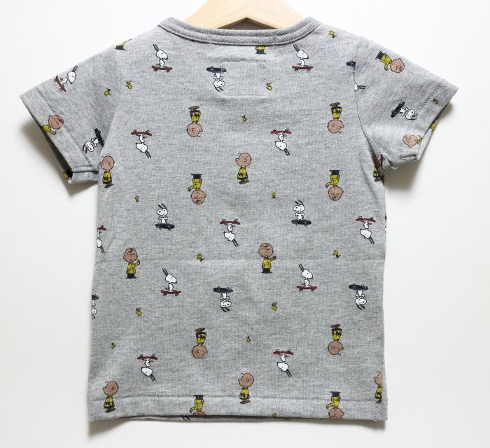 Lee リー Stompstamp ストンプスタンプ Peanuts ピーナッツ スヌーピー半袖tシャツ グレー キッズ ベビー 80 140cm 子供服セレクトショップ Rooms神戸