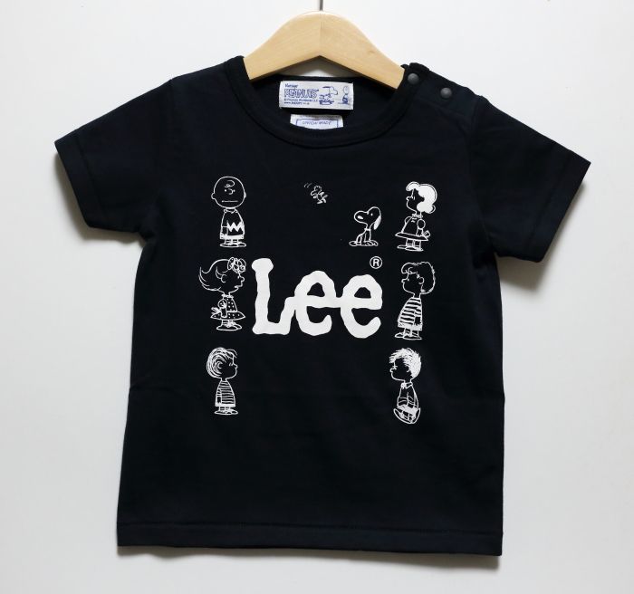 Lee リー Stompstamp ストンプスタンプ Peanuts ピーナッツ スヌーピー半袖tシャツ ブラック キッズ ベビー 80 140cm 子供服セレクトショップ Rooms神戸