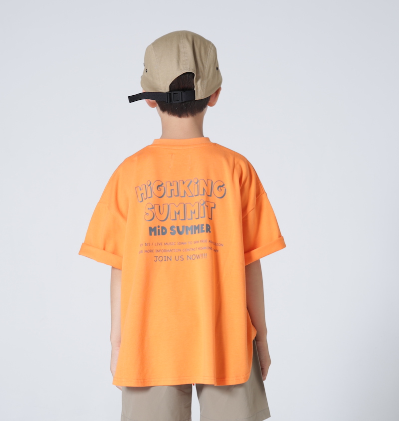 画像1: HIGHKING(ハイキング) summit short sleeve【orange】【130-160cm 】 (1)