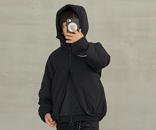 MOUN TEN. air mitten blouson コート/ black